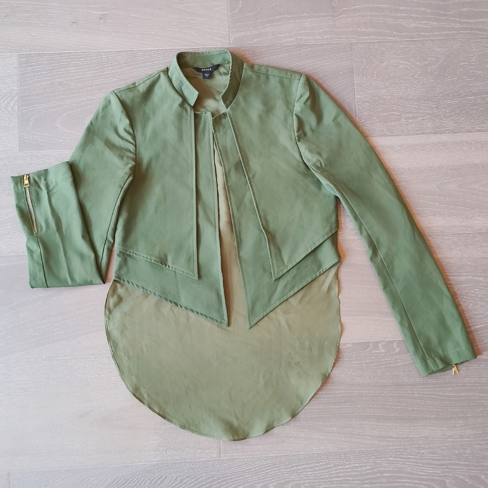 GUESS Sheer Back Blazer